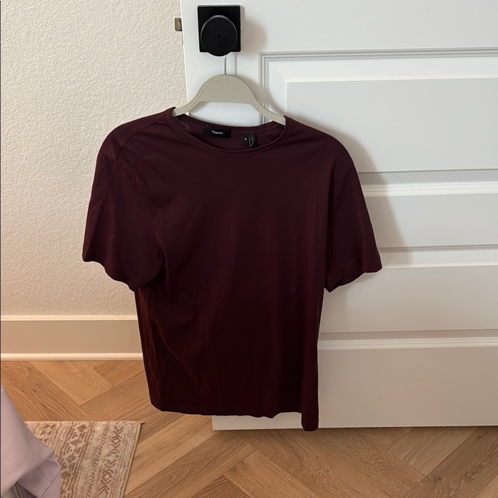 Men's Theory Burgundy T-Shirt